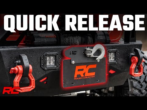 Quick Release Winch Fairlead License Plate Mount