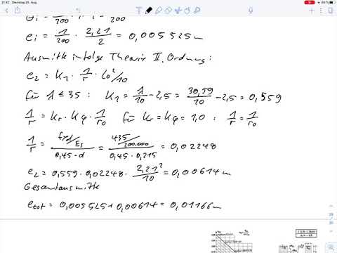Wandbemessung – Rep. Massivbau 3 (Klausur SoSe 15 Aufg. 8)