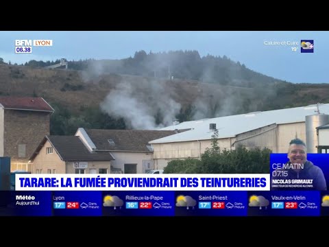 Tarare: la mystérieuse fumée proviendrait des teintureries