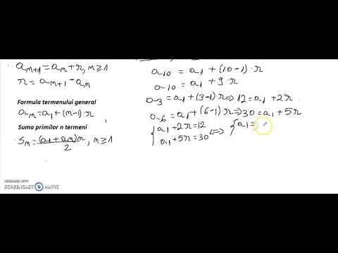 Progresii aritmetice