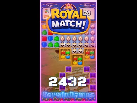 Royal Match Level 2432 - No Boosters Gameplay