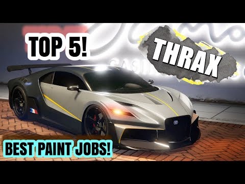 TOP 5 AWESOME PAINT JOBS FOR THE NEW TRUFFADE THRAX (BUGATTI DIVO) | GTA 5 ONLINE