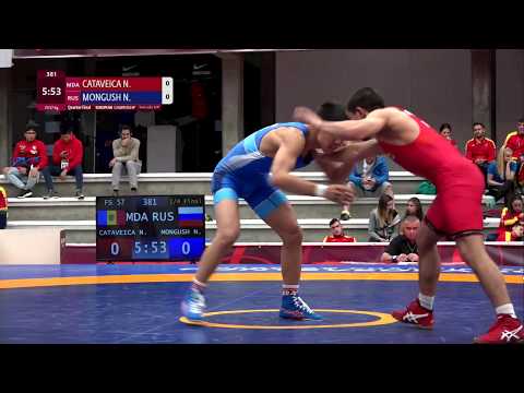 1/4 FS - 57 kg: N. CATAVEICA (MDA) v. N. MONGUSH (RUS)