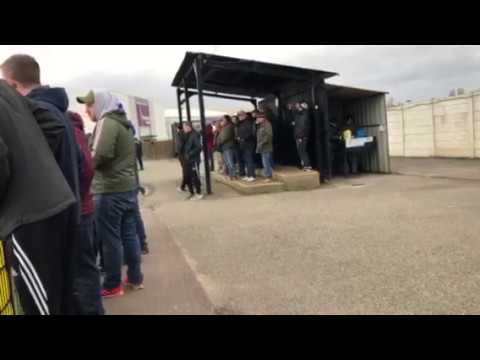 Worksop Town supporters vs Sutton Coldfield