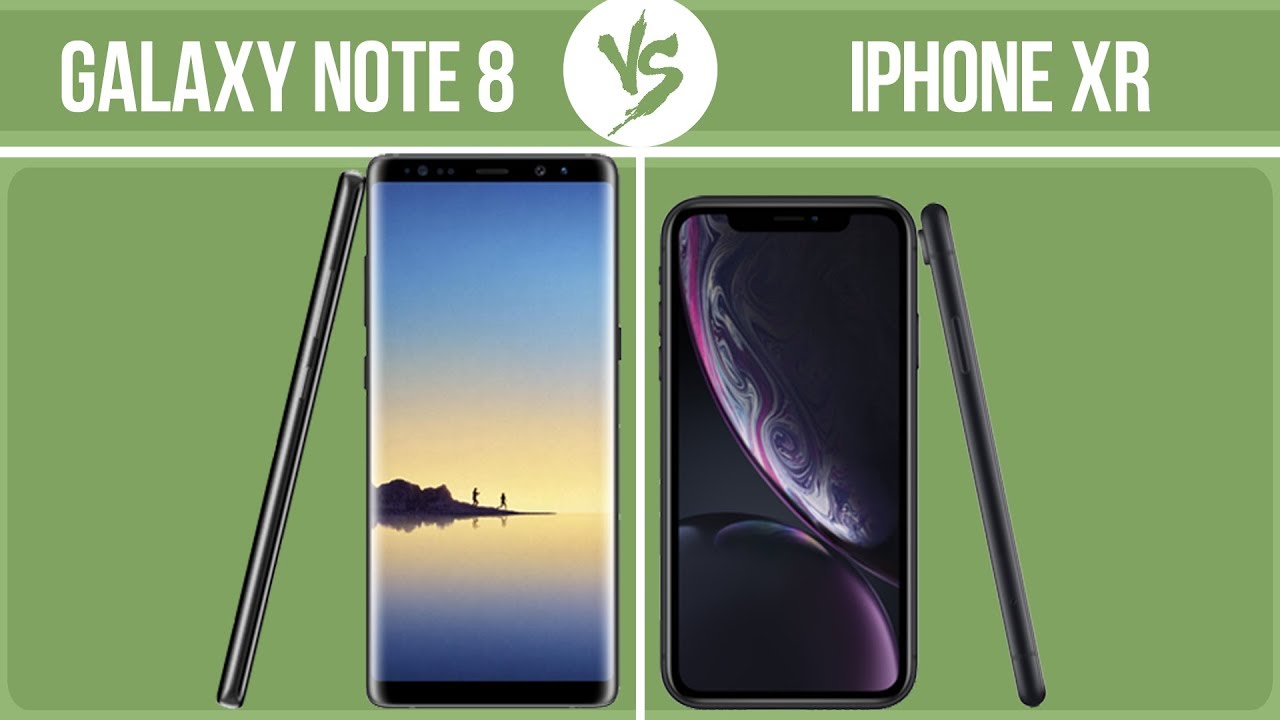 Samsung Galaxy Note 8 vs Apple iPhone XR ✔️