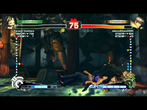 SSF4 AE: Farasol Umehara (Ibuki) vs elwoodblues0985 (Guy)
