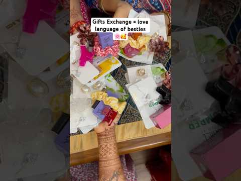 Gift Exchange with my girls #shorts #youtubeshortsvideos #giftexchange #friendshipgoals