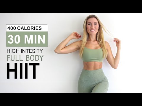 30 Min INTENSE HIIT Workout | BURN 400 CALORIES | No Repeat | No Equipment | FULL BODY