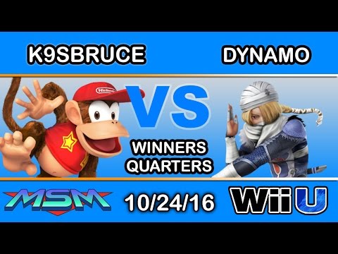 MSM 71 - INF | K9sbruce (Diddy Kong) Vs. Dynamo (Sheik) Winners Quarters - Smash Wii U