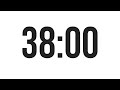38 MINUTE TIMER COUNTDOWN TIMER MINIMAL