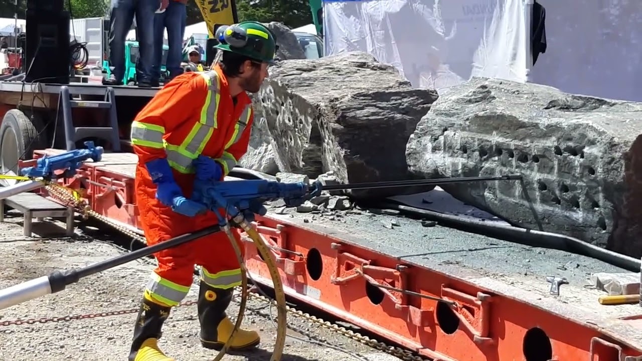 Watch the Canadian Mining Expo Jackleg Drilling Competition video