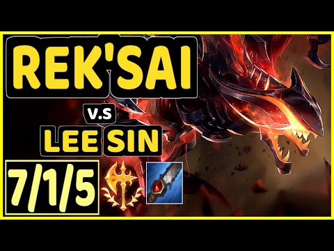 WARDEN (REK'SAI) vs LEE SIN - 7/1/5 KDA JUNGLE GAMEPLAY - EUW Ranked GRANDMASTER