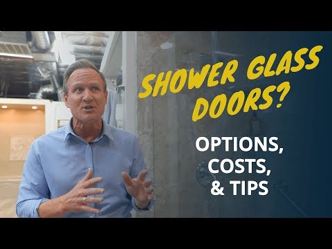 image-What is the standard width of a shower door?