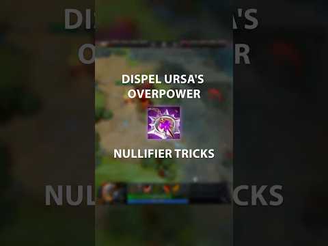 Nullifier Counters Ursa: Dispel His Overpower! #Dota2 #Nullifier
