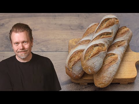 Easy Sourdough Baguettes Recipe | Baguette Master Class | Foodgeek Baking