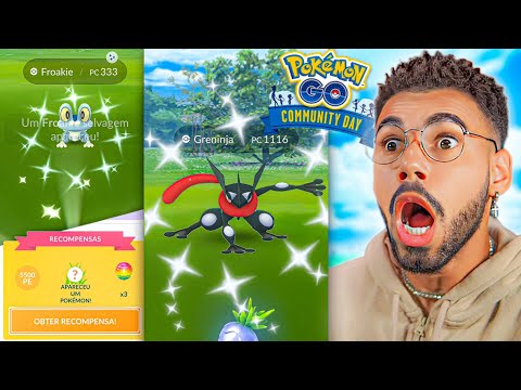 *SHINY* GRENINJA QUEBRAMOS O EVENTO NO ÚLTIMO SEGUNDO… 🤯😍😱 #pokemongo #greninja