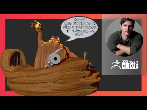 From Core to Pro with IR Sculpts: Conker's Bad Fur Day The Great Mighty Poo - Ian Robinson - ZBrush