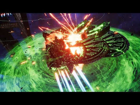 Skalgrim Mod - Necrons vs Space Marines - Massive Battle - Battlefleet Gothic Armada 2