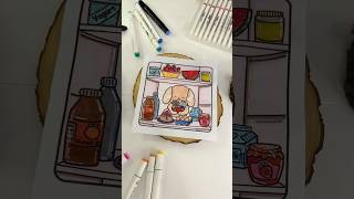 Soothing coloring session.