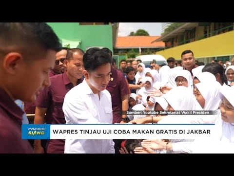 WAPRES GIBRAN TINJAU UJI COBA MAKAN BERGIZI GRATIS DI SD DAN SLB SLIPI, JAKARTA BARAT