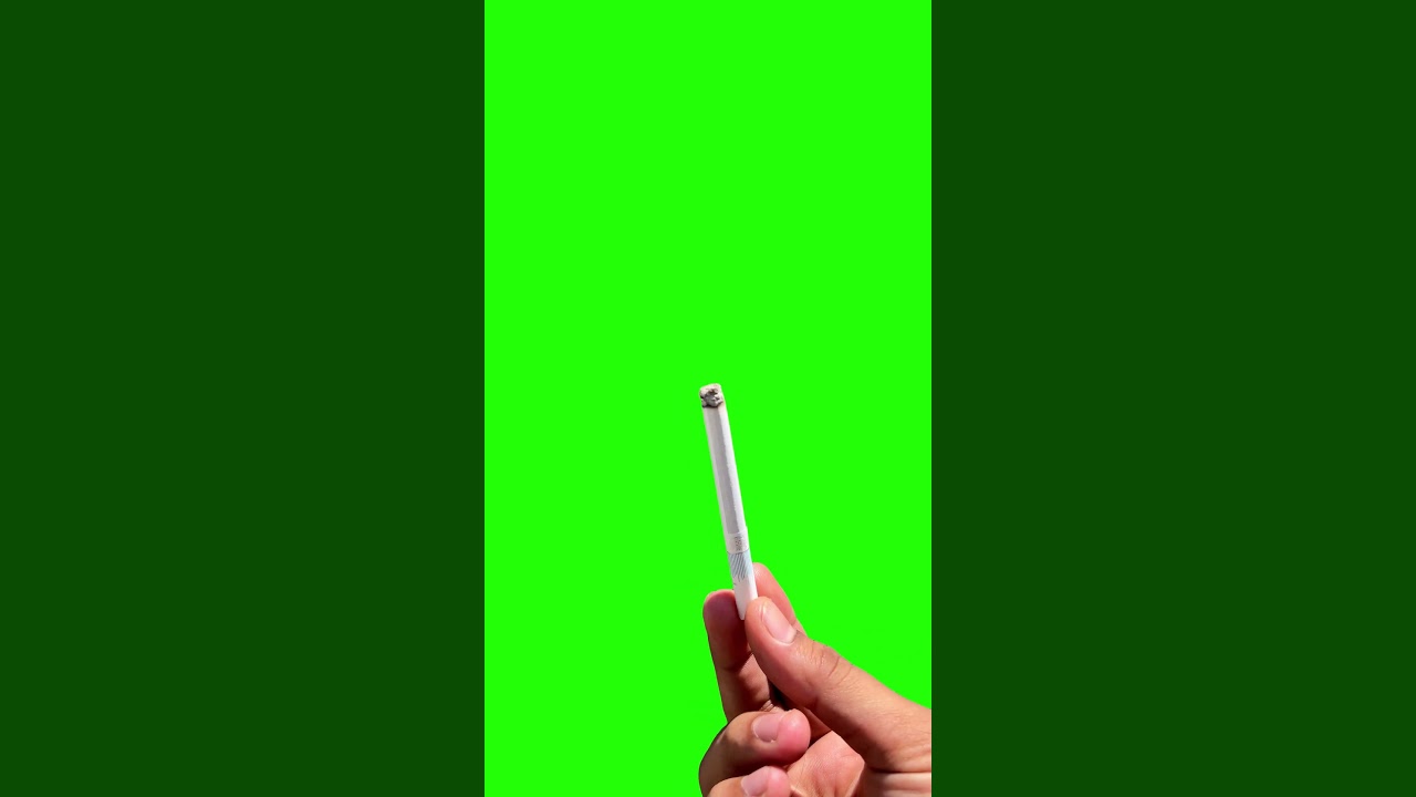 Burning Cigarette | Green screen | Chroma | 4K