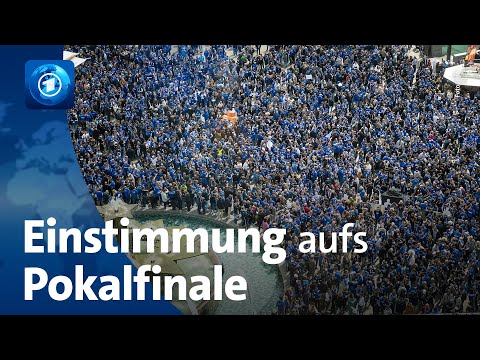 Einstimmung aufs Pokalfinale zwischen Arminia Bielefeld und VfB Stuttgart