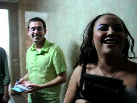 Anita whips out a DVD from Andrey (Lugansk, 2006)