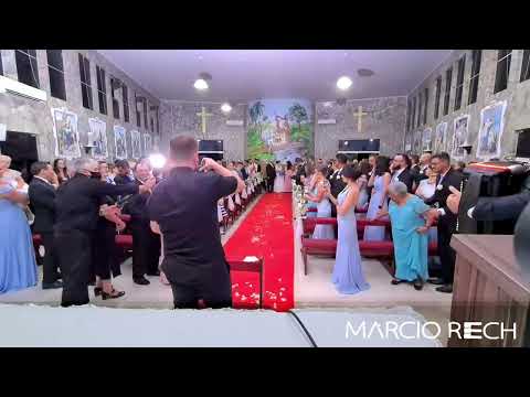 Marcha Nupcial Foi Deus no acordeon emocionante parceria com Bira Caldeira casamento Maurício e Dani