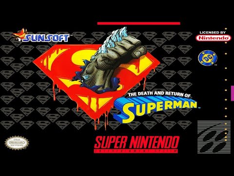 THE DEATH AND RETURN OF SUPERMAN  (SNES) PLAYTHROUGH