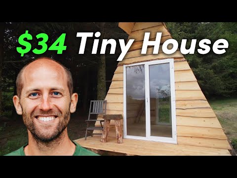 我々は3.5日で34ドルの小さな家を建てた (We Built A $34 Tiny House In 3.5 Days)