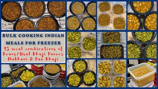 Bulk Cooking Indian Meals for Freezer II CANDID HOMEMAKING