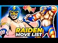 RAIDEN MOVE LIST Fatal Fury King Of Fighters Garou Densetsu Shukumei No Tatakai FF1
