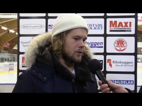 Victor Öhman efter Västerviks IK s derbyseger borta mot Vimmerby