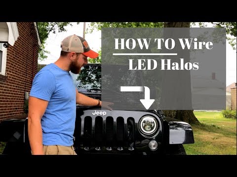 How to wire LED Halo lights | Jeep Wrangler