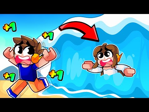 a CADA PASSO GANHO+1 de VELOCIDADE para ESCAPAR DO TSUNAMI!