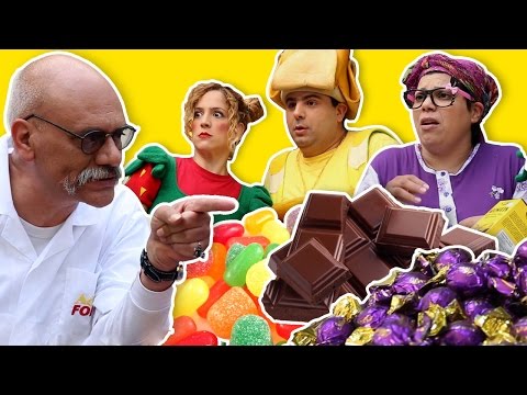 فوزي موزي وتوتي في دكان الحلويات مع التيتا فوزية