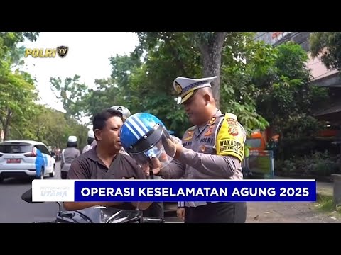 OPERASI KESELAMATAN AGUNG 2025 POLDA BALI DAN JASA RAHARJA BAGIKAN HELM GRATIS