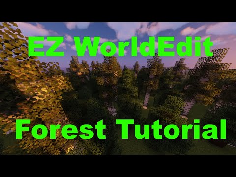 Custom Tree Forests with WorldEdit in Minecraft [Tutorial] [1.15+]