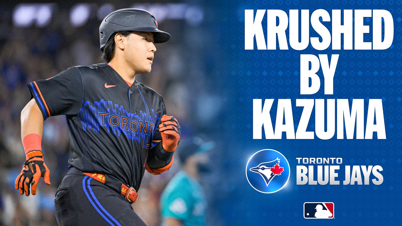 Kazuma Okamoto smacks his 27th home run of the season for the Blue Jays! 💪 | MLB Highlights