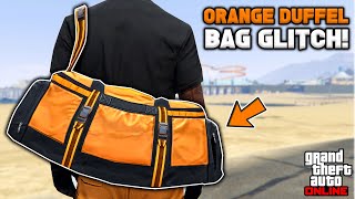 How To Get The Orange Duffel Bag Glitch In Gta 5 Online! (No BEFF or Transfer)
