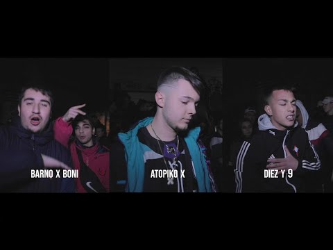 🔥 BARNO X BONI vs ATOPIKO X vs DIEZ Y 9 🔥- PRIMERA RONDA // BATALLA DE CANCIONES