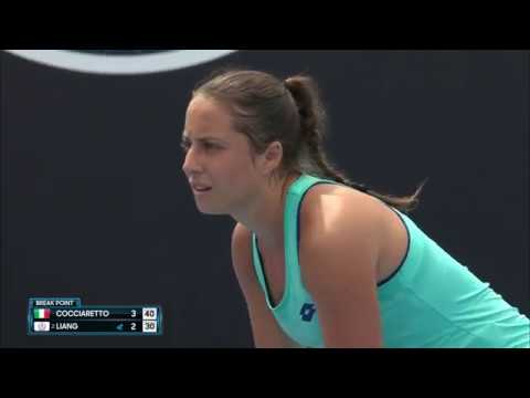 Cocciaretto Elisabetta v Liang En Shuo - 2018 Melbourne