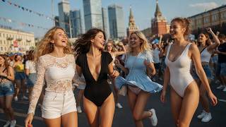 🔥 Russian Girls, Street Fashion & Moscow Daylife 🇷🇺 • 4K HDR