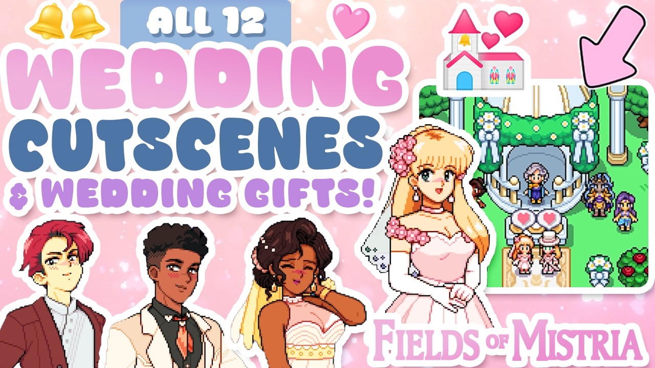 I MARRIED EVERYONE in Fields of Mistria! WEDDINGS for ALL 12 ROMANCE OPTIONS! 1.0 Full Release