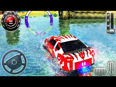 Floating Water Surfer Car Driving - Beach Racing Drive Simulator - Android GamePlay