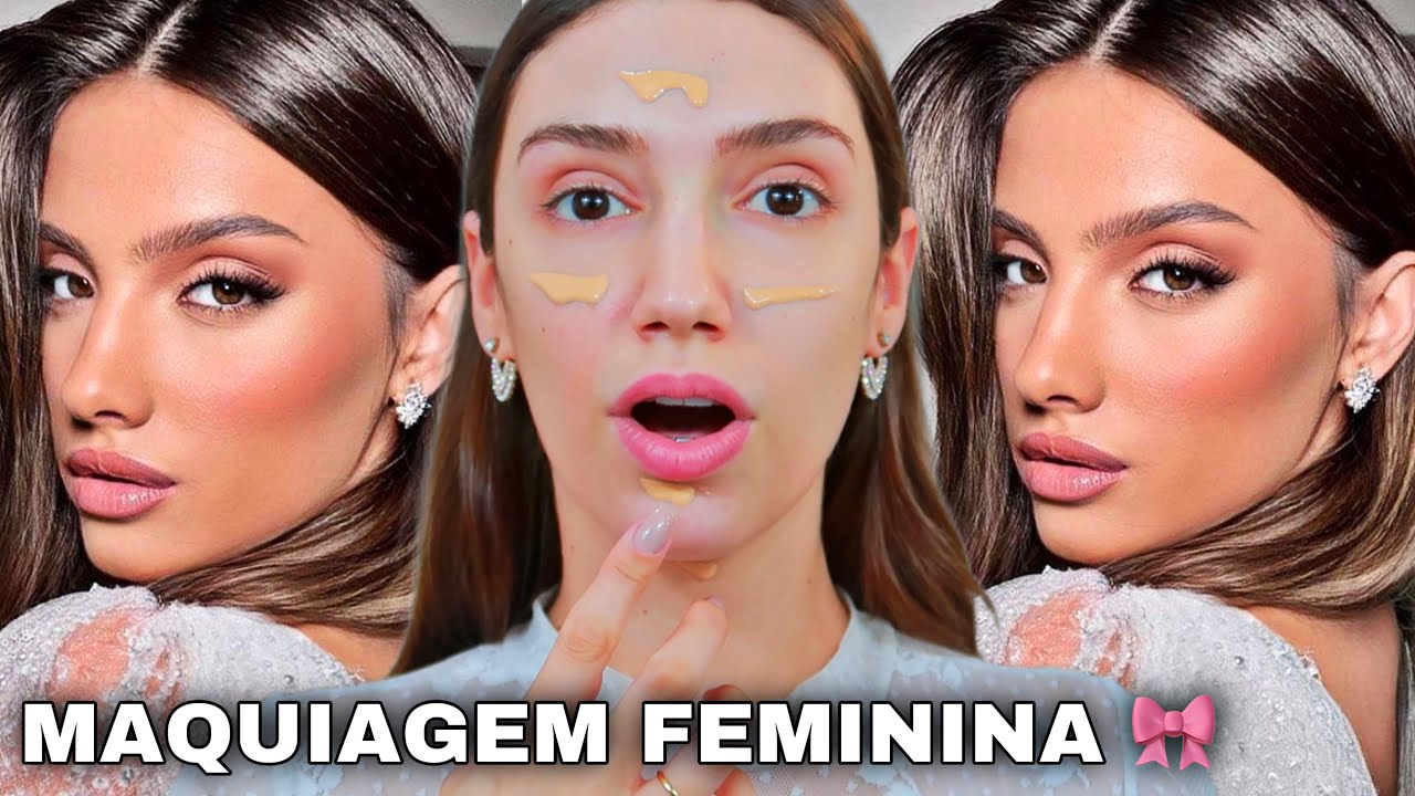 COMO FAZER UMA MAKE FEMININA *MAQUIAGEM DELICADA PARA FICAR MAIS FEMININA*