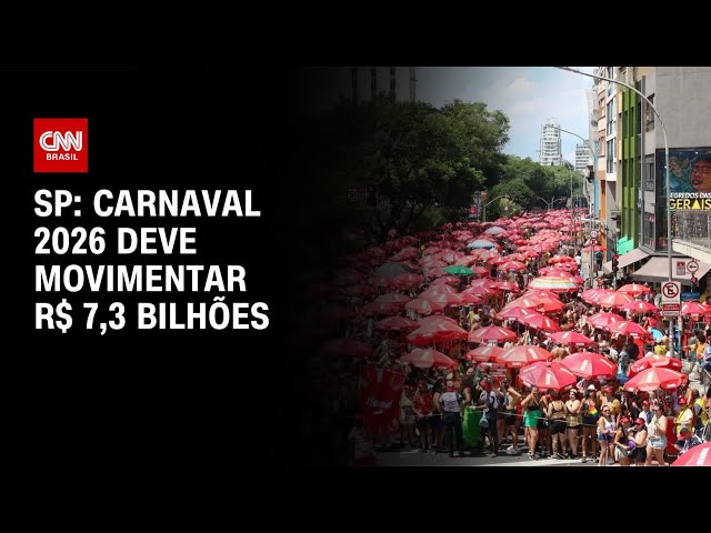 Carnaval 2026 deve movimentar R$ 7,3 bilhões em SP | CNN NOVO DIA
