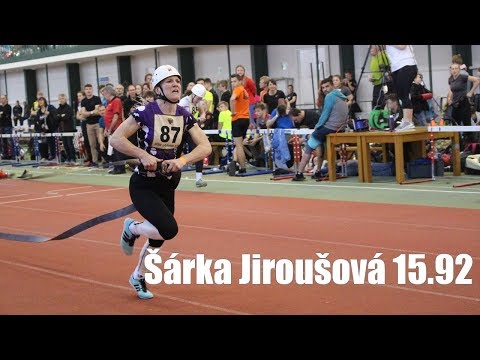 The National record of Czech Republic (Indoor) Šárka Jiroušová 15.92 sec