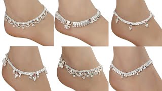 Daily Wear Silver Anklet Payal Designs  Simple Pay