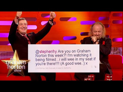 Stephen Fry & Bill Bailey Hilariously Read The Audience Members Tweets | The Graham Norton Show